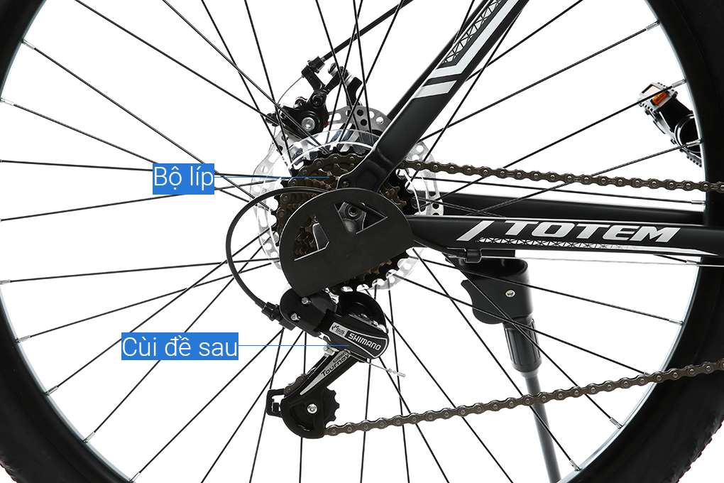 Xe Đạp Địa Hình MTB Totem W760 27.5 inch Size L Màu Đen - Xám