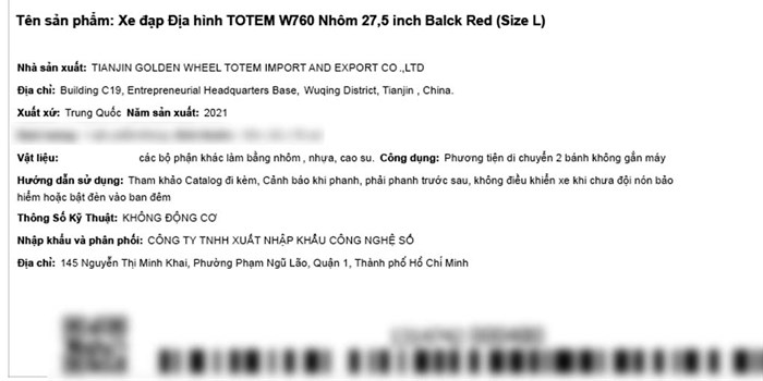 Xe Đạp Địa Hình MTB Totem W760 27.5 inch Size L Màu Đen - Đỏ