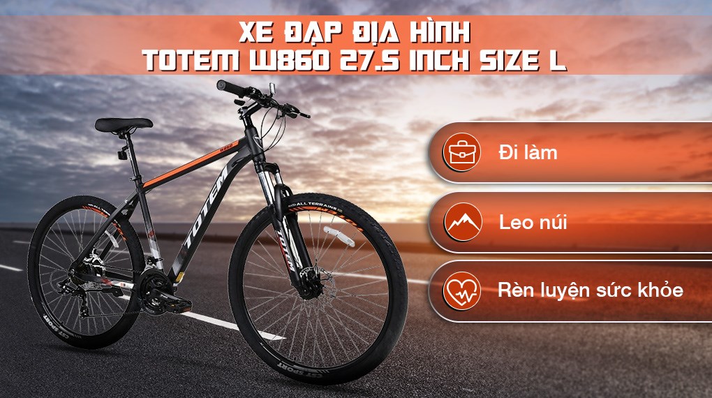 Xe đạp địa hình MTB Totem W860 27.5 inch Size L - chính hãng, giá ...