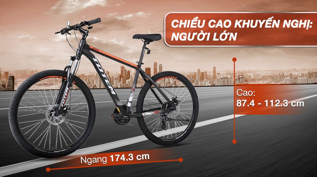 Xe Đạp Địa Hình MTB Totem W860 27.5 inch Size L