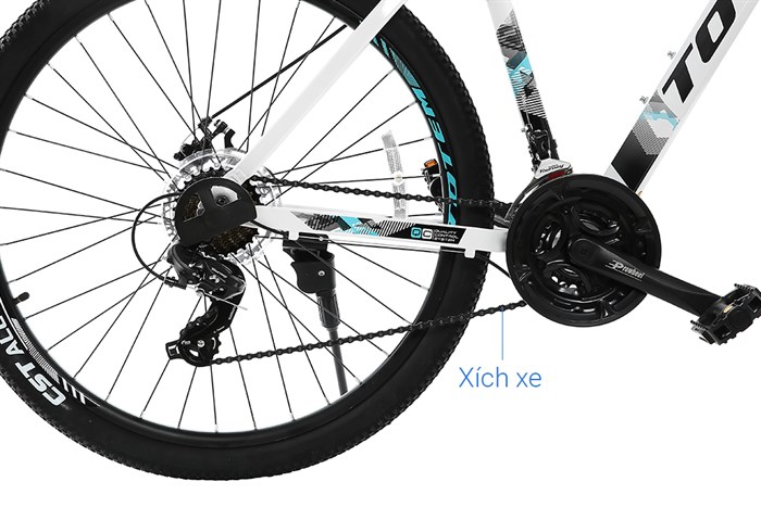 Xe Đạp Địa Hình MTB Totem W860 27.5 inch Size L Màu Trắng