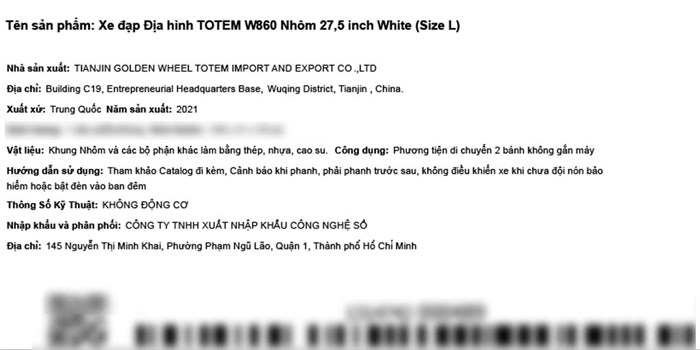 Xe Đạp Địa Hình MTB Totem W860 27.5 inch Size L Màu Trắng