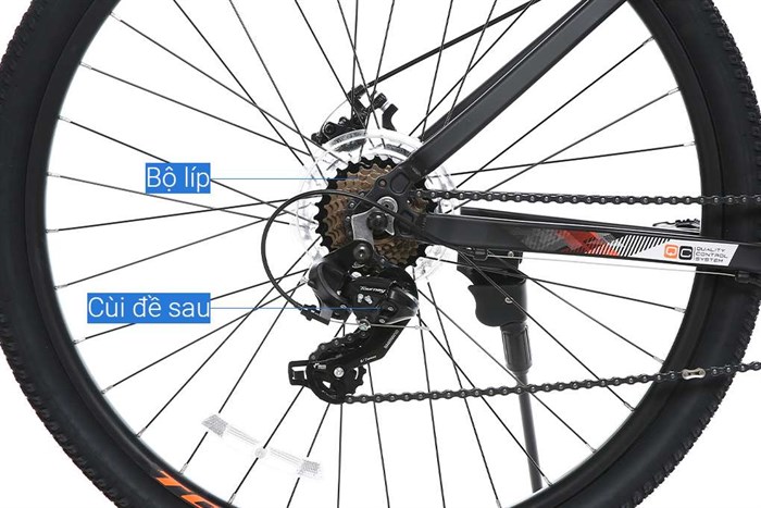 Xe Đạp Địa Hình MTB Totem W860 29 inch Size M Màu Đen - Cam