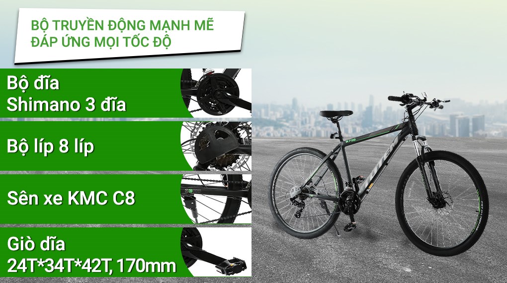 Xe Đạp Địa Hình MTB Totem W790 27.5 inch Size L