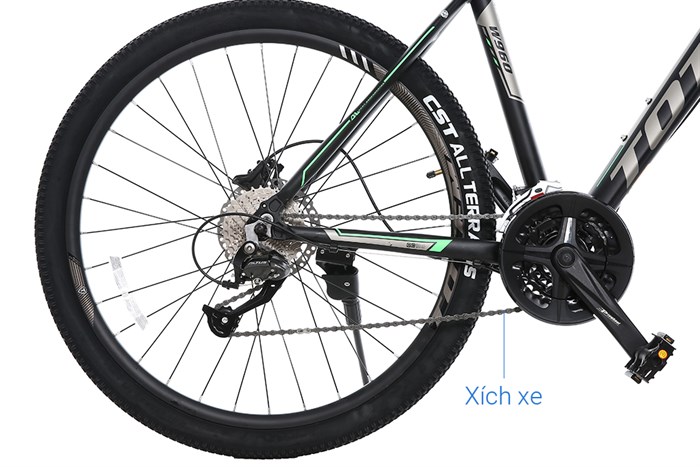 Xe Đạp Địa Hình MTB Totem W960 27.5 inch Size L Màu Đen