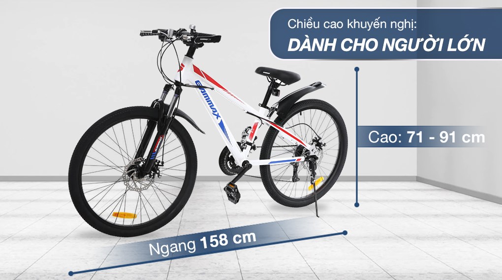 Xe Đạp Địa Hình MTB Gammax 24-Jiebao-3.0-21S 24 inch