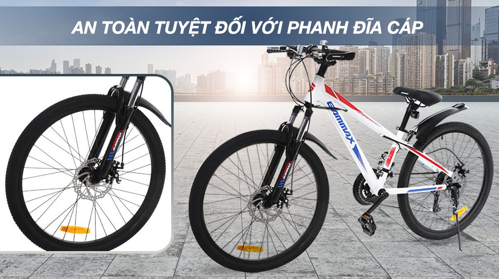 Xe Đạp Địa Hình MTB Gammax 24-Jiebao-3.0-21S 24 inch