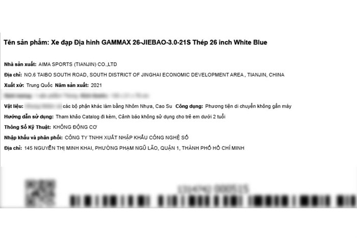 Xe Đạp Địa Hình MTB Gammax 26-Jiebao-3.0-21S 26 inch