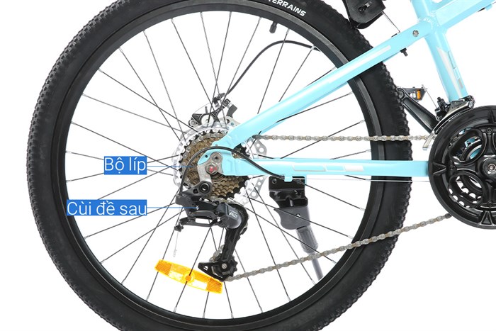 Xe Đạp Địa Hình MTB Gammax 24-Qingwei-21S 24 inch Màu Xanh Dương