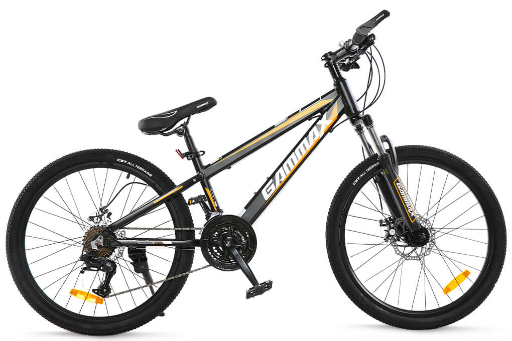 Xe Đạp Địa Hình MTB Gammax 24-Qingwei-21S 24 inch Màu Đen - Vàng