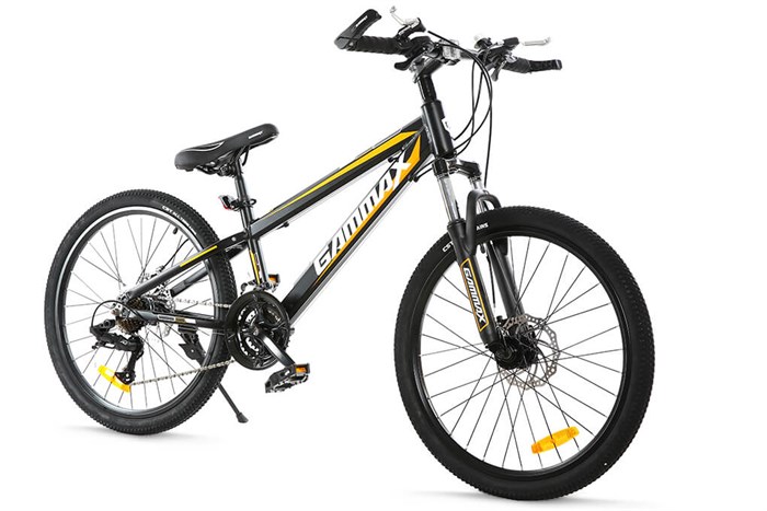 Xe Đạp Địa Hình MTB Gammax 24-Qingwei-21S 24 inch Màu Đen - Vàng