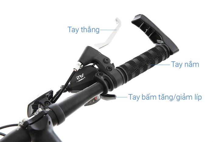 Xe Đạp Địa Hình MTB Gammax 24-Qingwei-21S 24 inch Màu Đen - Vàng