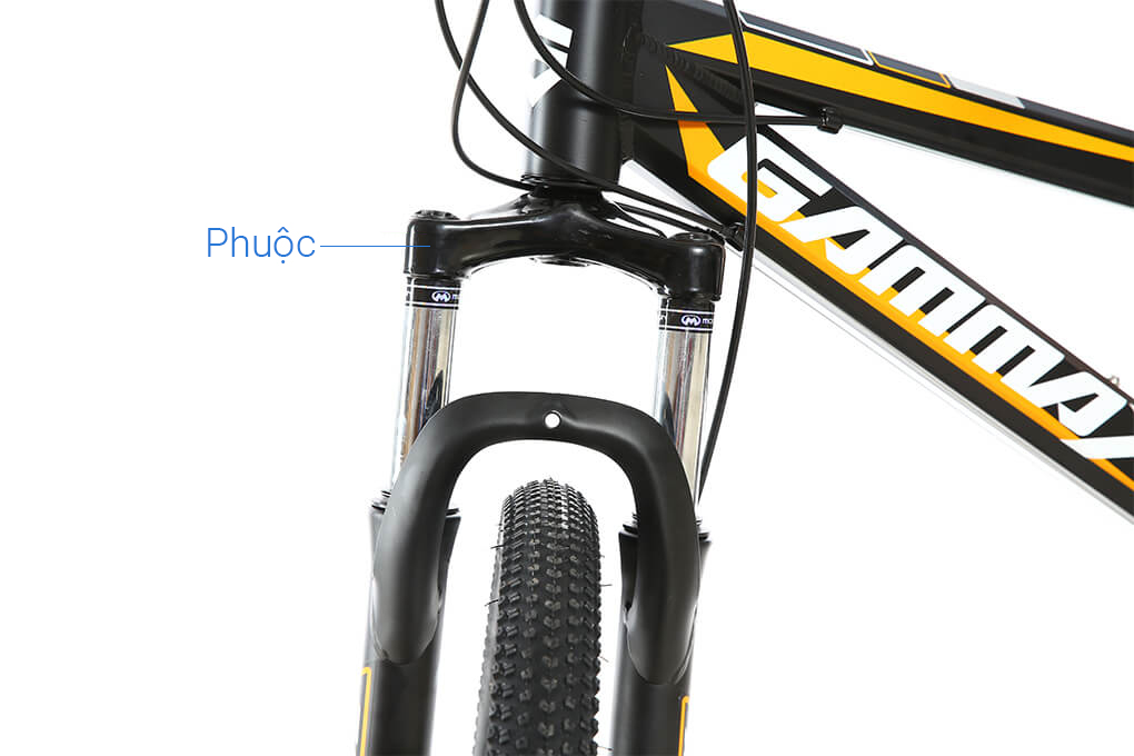 Xe Đạp Địa Hình MTB Gammax 24-Qingwei-21S 24 inch Màu Đen - Vàng