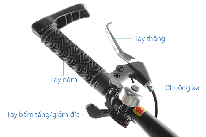 Xe Đạp Địa Hình MTB Gammax 26-Kunfeng-1.0-21S 2020 26 inch Màu Đen