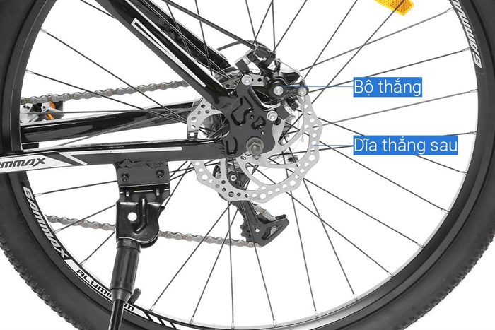 Xe Đạp Địa Hình MTB Gammax 26-Kunfeng-1.0-21S 2020 26 inch Màu Đen