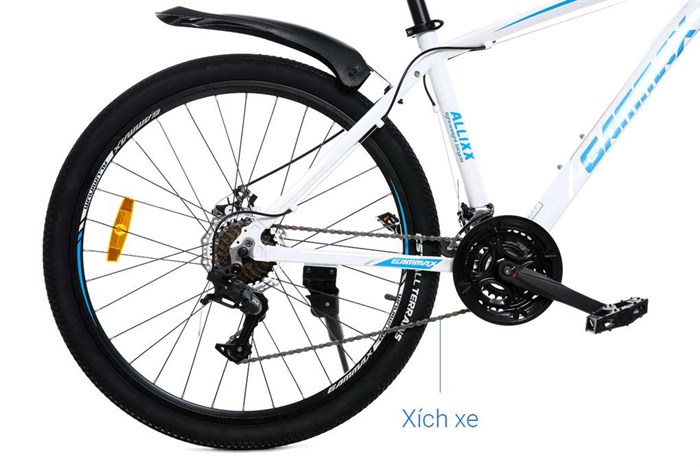 Xe Đạp Địa Hình MTB Gammax 26-Kunfeng-1.0-21S 2020 26 inch Màu Trắng