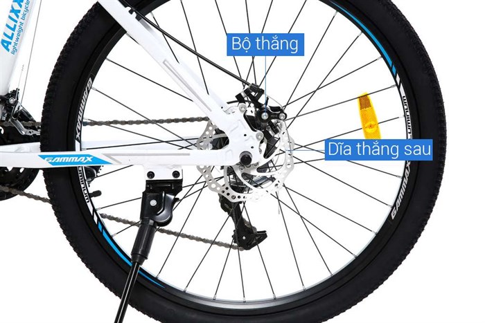 Xe Đạp Địa Hình MTB Gammax 26-Kunfeng-1.0-21S 2020 26 inch Màu Trắng