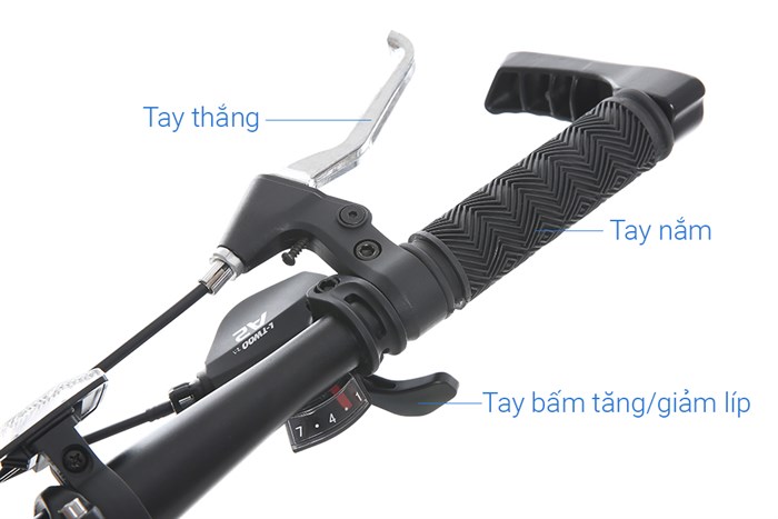 Xe Đạp Địa Hình MTB Gammax 26-Kunfeng-1.0-21S 2020 26 inch Màu Trắng