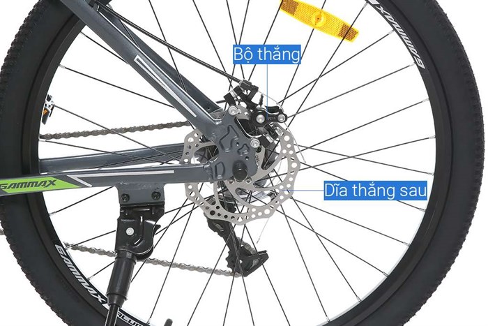 Xe Đạp Địa Hình MTB Gammax 26-Kunfeng-1.0-21S 2020 26 inch Màu Xám