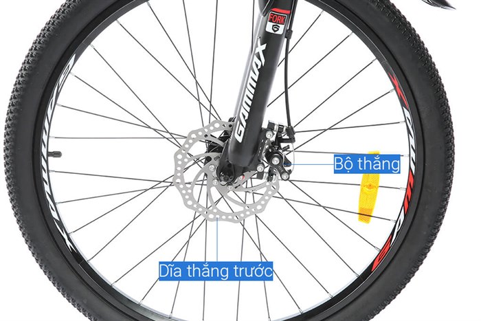 Xe Đạp Địa Hình MTB Gammax 26-Fengjun-1.0-21S 2020 26 inch Màu Đen - Đỏ