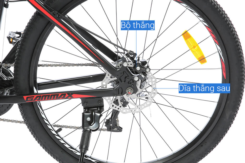 Xe Đạp Địa Hình MTB Gammax 26-Fengjun-1.0-21S 2020 26 inch Màu Đen - Đỏ