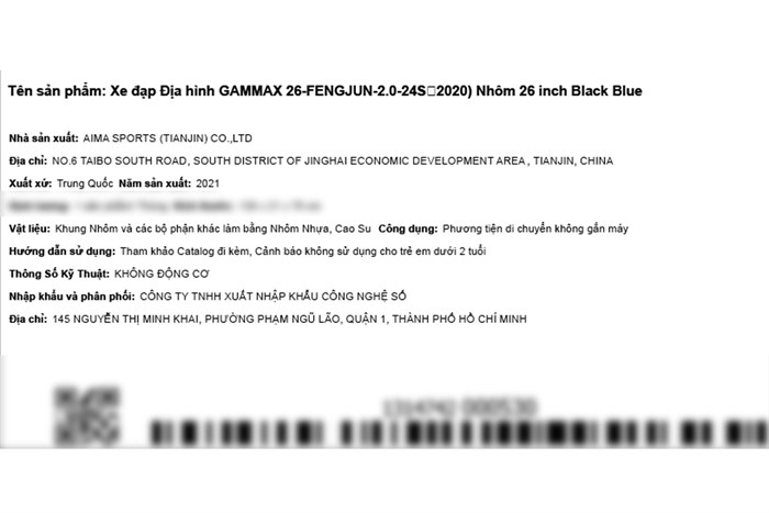 Xe Đạp Địa Hình MTB Gammax 26-Fengjun-2.0-24S 2020 26 inch Size M