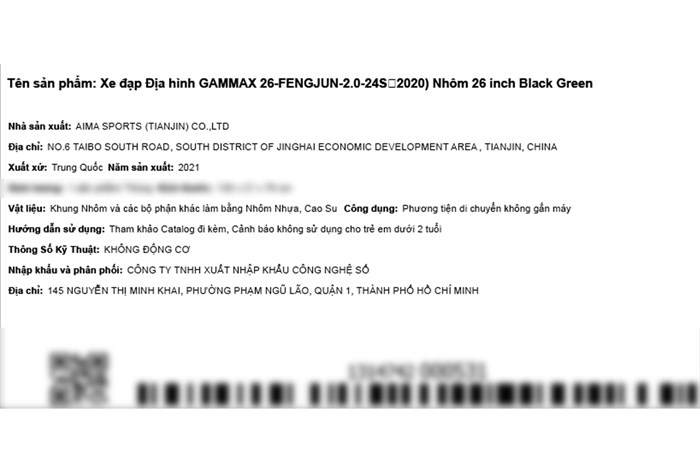 Xe Đạp Địa Hình MTB Gammax 26-Fengjun-2.0-24S 2020 26 inch Size M