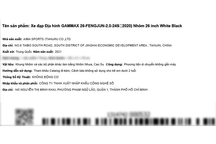 Xe Đạp Địa Hình MTB Gammax 26-Fengjun-2.0-24S 2020 26 inch Size M