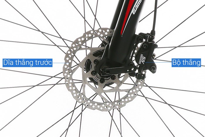 Xe Đạp Địa Hình MTB Gammax 26-Leiming-5.0-24S-HD 2020 26 inch Màu Đen - Đỏ