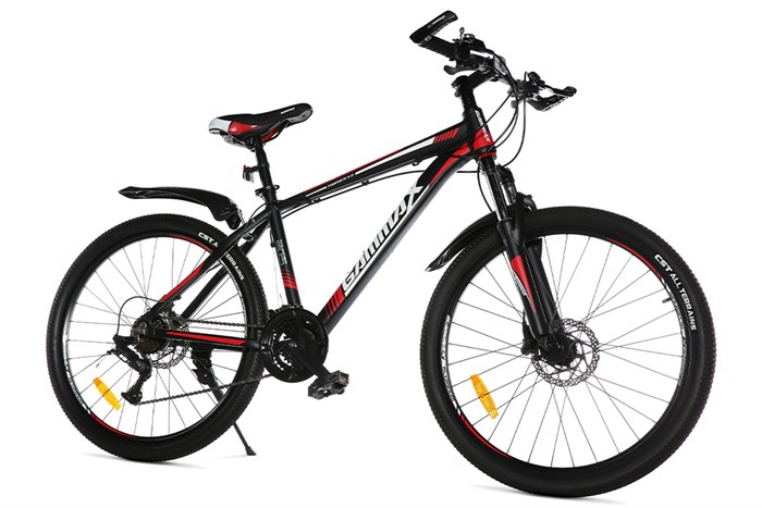 Xe Đạp Địa Hình MTB Gammax 26-Leiming-5.0-24S-HD 2020 26 inch Màu Đen - Đỏ