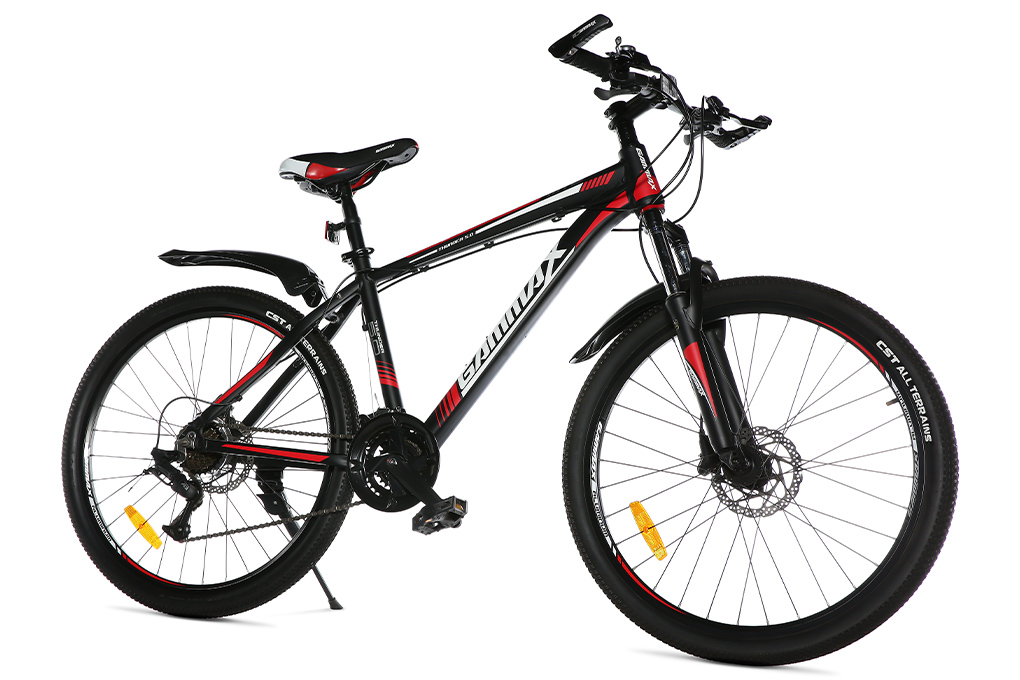 Xe Đạp Địa Hình MTB Gammax 26-Leiming-5.0-24S-HD 2020 26 inch Màu Đen - Đỏ