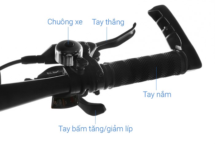 Xe Đạp Địa Hình MTB Gammax 26-Leiming-5.0-24S-HD 2020 26 inch Màu Đen - Đỏ