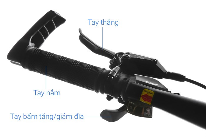 Xe Đạp Địa Hình MTB Gammax 26-Leiming-5.0-24S-HD 2020 26 inch Màu Đen - Đỏ