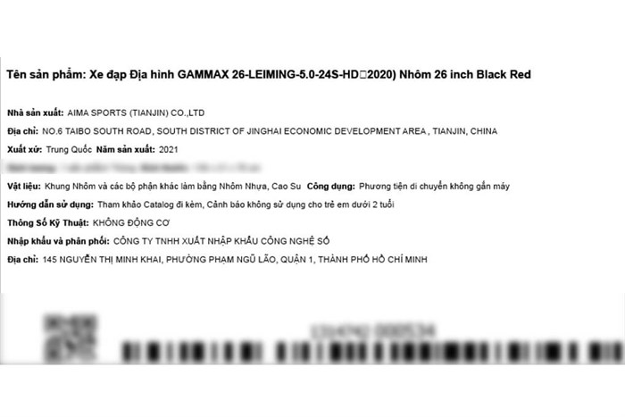 Xe Đạp Địa Hình MTB Gammax 26-Leiming-5.0-24S-HD 2020 26 inch Màu Đen - Đỏ