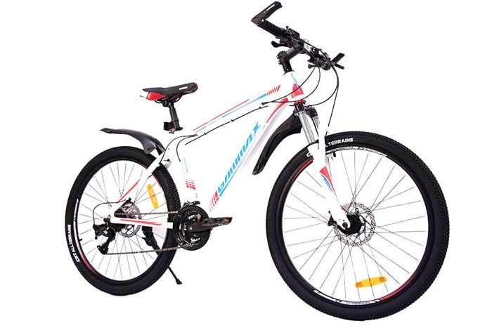 Xe Đạp Địa Hình MTB Gammax 26-Leiming-5.0-24S-HD 2020 26 inch Màu Trắng - Xanh