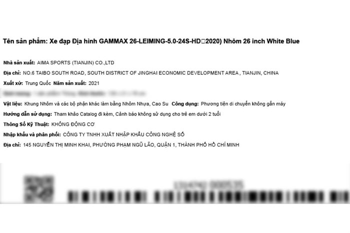 Xe Đạp Địa Hình MTB Gammax 26-Leiming-5.0-24S-HD 2020 26 inch Màu Trắng - Xanh