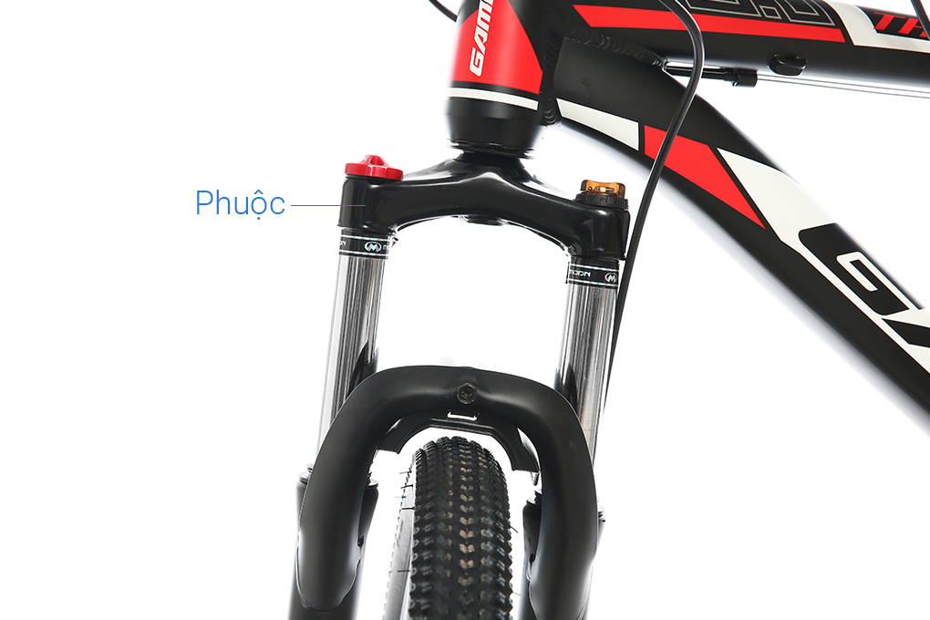 Xe Đạp Địa Hình MTB Gammax 26-Leiming-6.0-27S-HD 26 inch Màu Đen - Đỏ