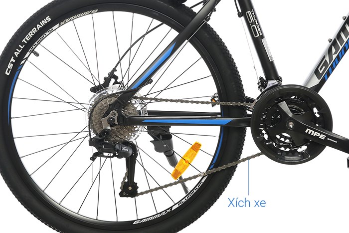 Xe Đạp Địa Hình MTB Gammax 26-Leiming-6.0-27S-HD 26 inch Màu Đen - xanh dương