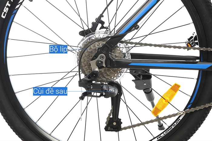 Xe Đạp Địa Hình MTB Gammax 26-Leiming-6.0-27S-HD 26 inch Màu Đen - xanh dương