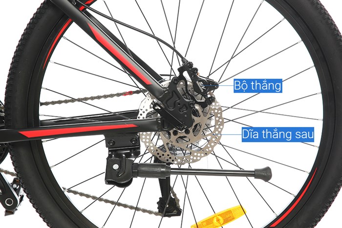 Xe Đạp Địa Hình MTB Gammax 26-Leiming-6.0-27S-HD 26 inch Màu Đen - Đỏ