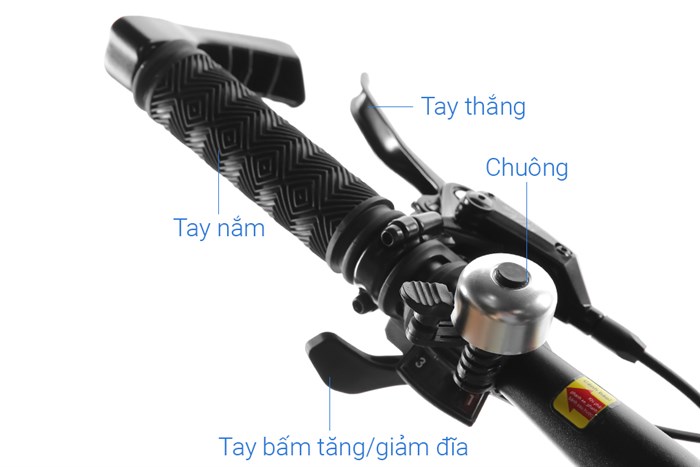 Xe Đạp Địa Hình MTB Gammax 26-Leiming-6.0-27S-HD 26 inch Màu Đen - Vàng