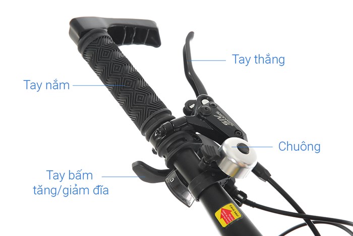 Xe Đạp Địa Hình MTB Gammax 26-Leiming-6.0-27S-HD 26 inch Màu Đen - Đỏ