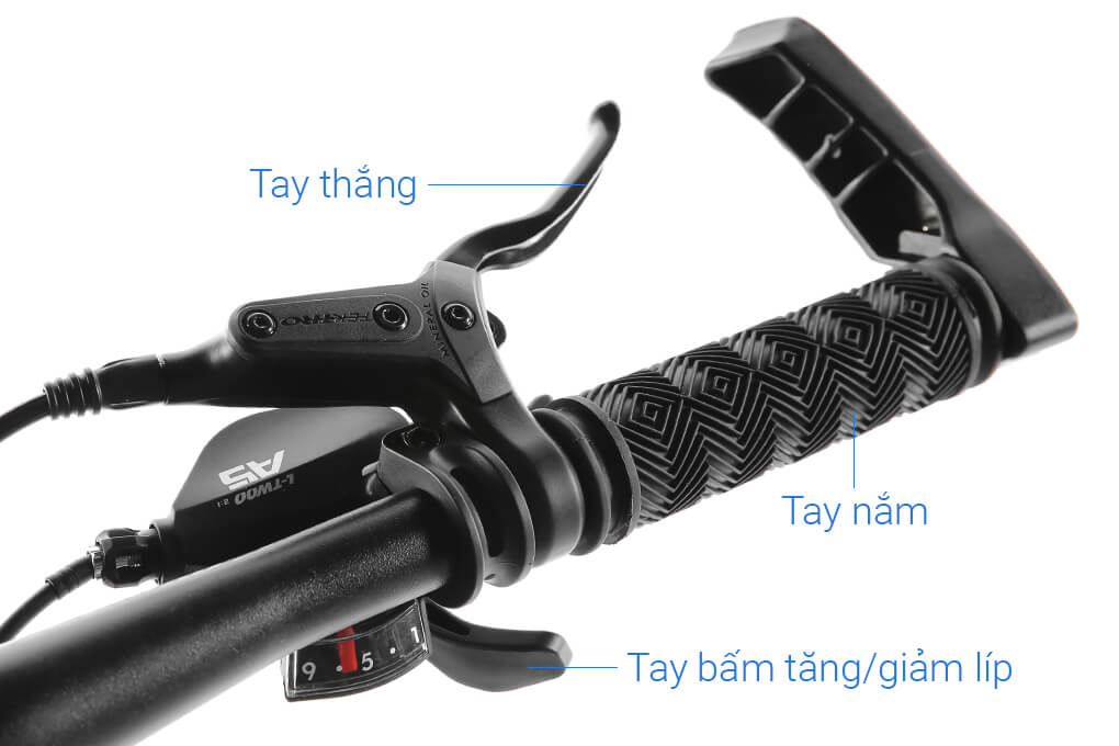 Xe Đạp Địa Hình MTB Gammax 27.5-Leiting-6.0-27S-HD A 27.5 inch Màu Đen - Đỏ