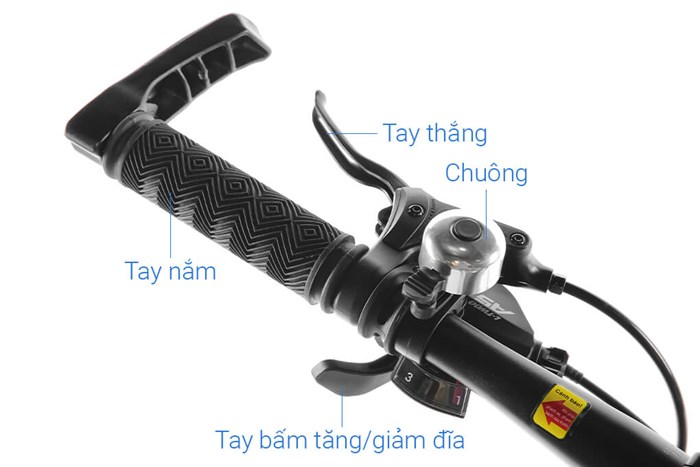 Xe Đạp Địa Hình MTB Gammax 27.5-Leiting-6.0-27S-HD A 27.5 inch Màu Đen - Đỏ