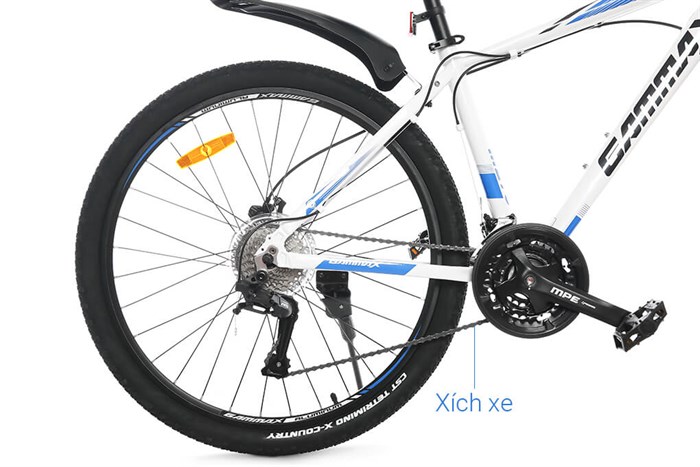 Xe Đạp Địa Hình MTB Gammax 27.5-Leiting-6.0-27S-HD A 27.5 inch Màu Trắng - Xanh