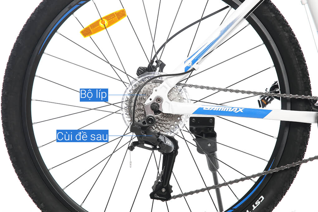 Xe Đạp Địa Hình MTB Gammax 27.5-Leiting-6.0-27S-HD A 27.5 inch Màu Trắng - Xanh