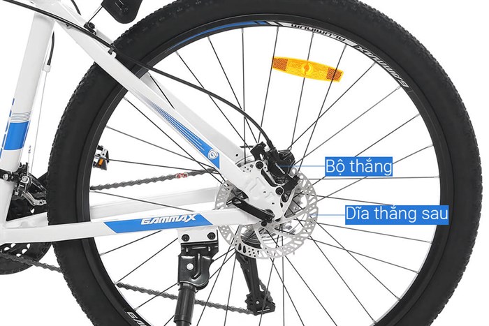 Xe Đạp Địa Hình MTB Gammax 27.5-Leiting-6.0-27S-HD A 27.5 inch Màu Trắng - Xanh