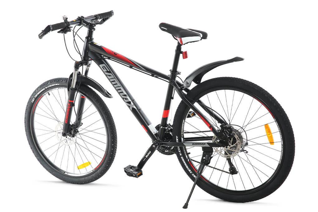 Xe Đạp Địa Hình MTB Gammax 27.5-Leiting-6.0-27S-HD A 27.5 inch Màu Xám - Đỏ