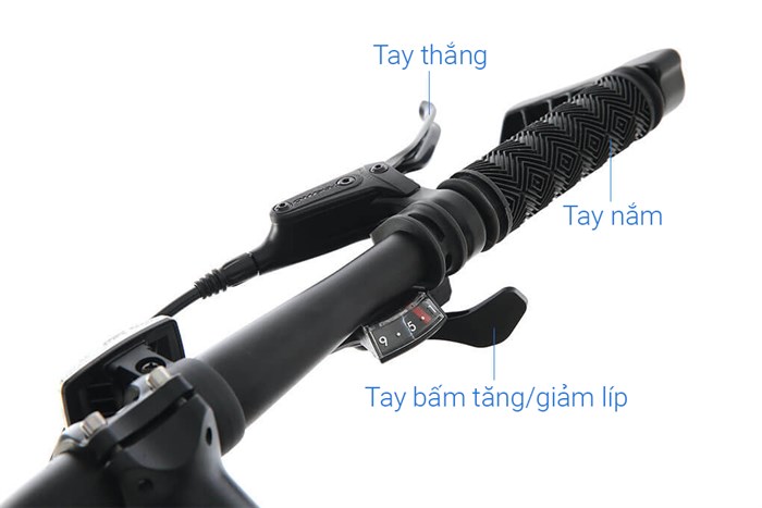Xe Đạp Địa Hình MTB Gammax 27.5-Leiting-6.0-27S-HD A 27.5 inch Màu Xám - Đỏ