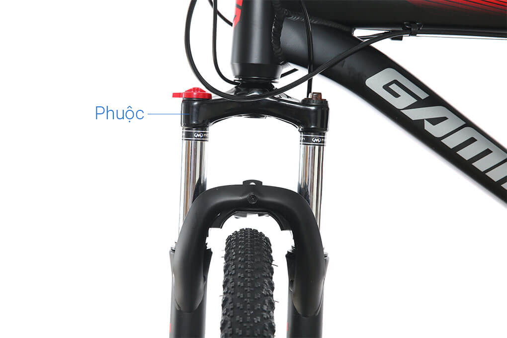 Xe Đạp Địa Hình MTB Gammax 27.5-Leiting-6.0-27S-HD A 27.5 inch Màu Xám - Đỏ